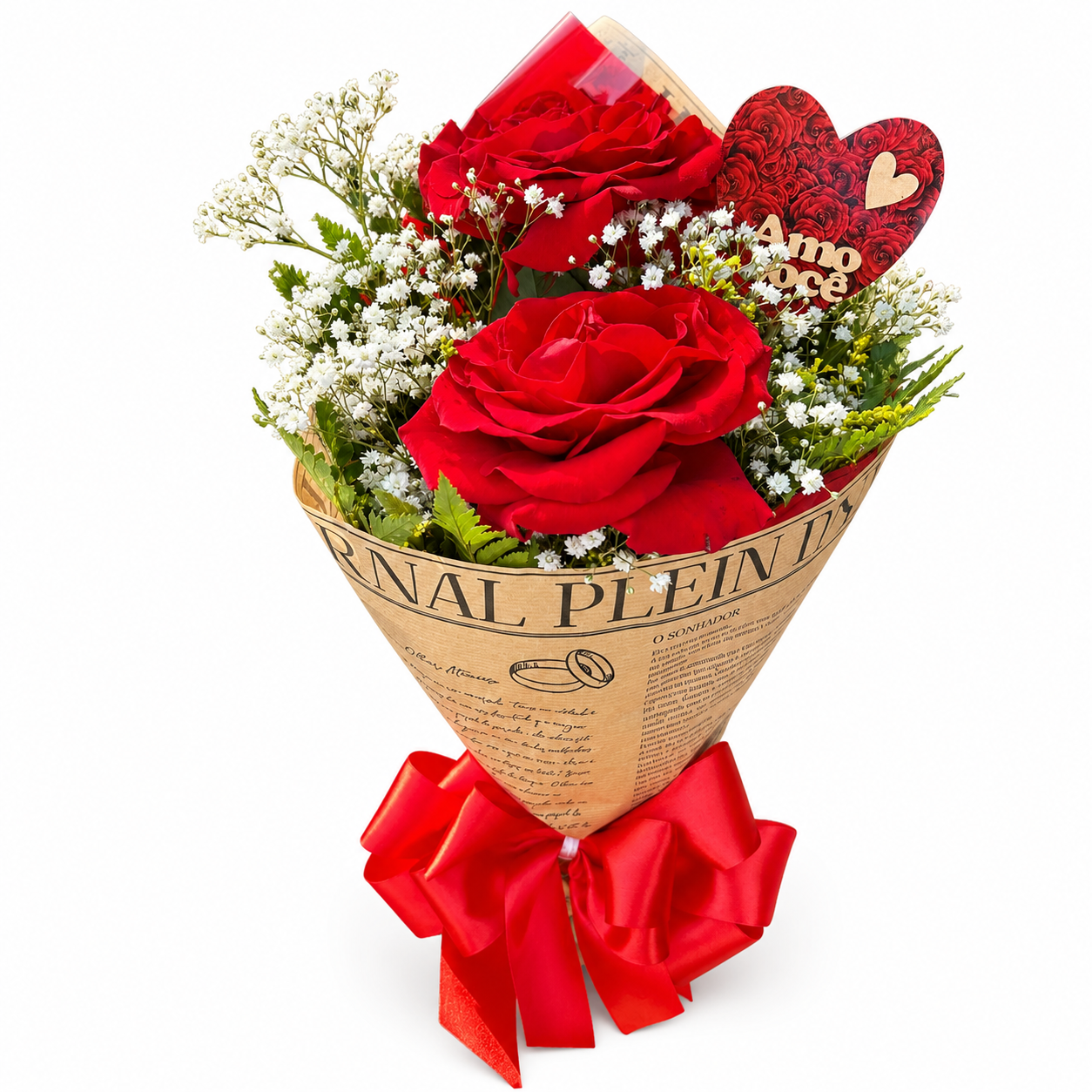 Buqu� de 2 rosas Vermelhas