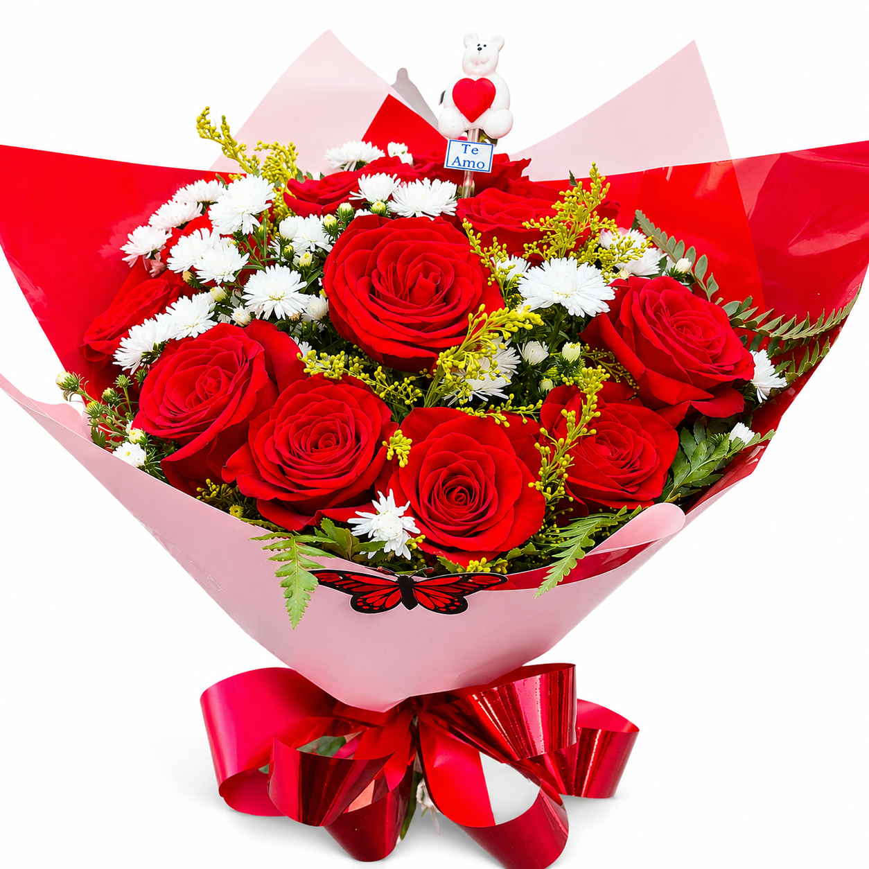 Buqu� 12 Rosas Vermelhas importadas